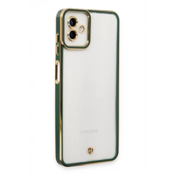 Newface Samsung Galaxy A04 Kılıf Liva Lens Silikon - Yeşil