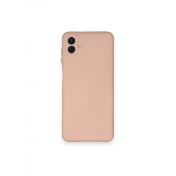 Newface Samsung Galaxy A04 Kılıf Nano içi Kadife Silikon - Pudra
