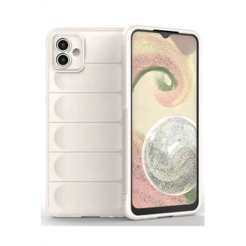 Newface Samsung Galaxy A04 Kılıf Optimum Silikon - Krem