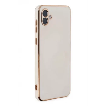 Newface Samsung Galaxy A04 Kılıf Volet Silikon - Beyaz