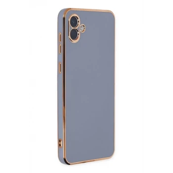 Newface Samsung Galaxy A04 Kılıf Volet Silikon - Mavi