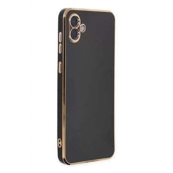 Newface Samsung Galaxy A04 Kılıf Volet Silikon - Siyah