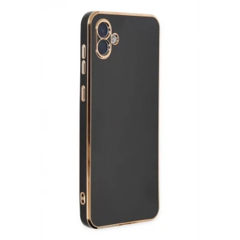 Newface Samsung Galaxy A04 Kılıf Volet Silikon - Siyah