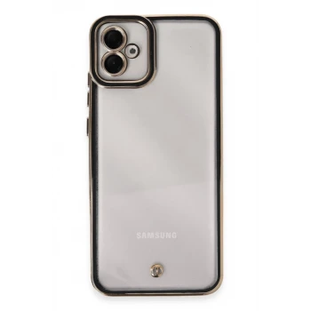 Newface Samsung Galaxy A04E Kılıf Liva Lens Silikon - Siyah