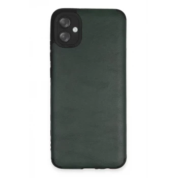Newface Samsung Galaxy A04E Kılıf Loop Deri Silikon - Yeşil