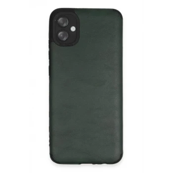 Newface Samsung Galaxy A04E Kılıf Loop Deri Silikon - Yeşil
