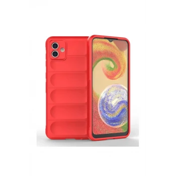 Newface Samsung Galaxy A04E Kılıf Optimum Silikon - Kırmızı