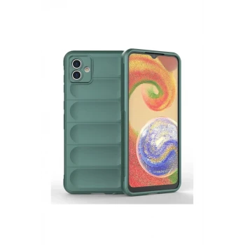 Newface Samsung Galaxy A04E Kılıf Optimum Silikon - Koyu Yeşil