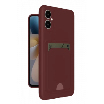 Newface Samsung Galaxy A05 Kelvin Kartvizitli Silikon - Bordo