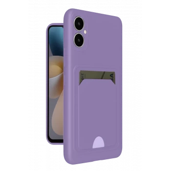 Newface Samsung Galaxy A05 Kelvin Kartvizitli Silikon - Lila
