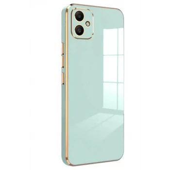 Newface Samsung Galaxy A05 Kılıf Volet Silikon - Açık Yeşil