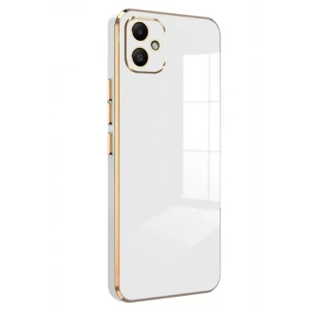 Newface Samsung Galaxy A05 Kılıf Volet Silikon - Beyaz
