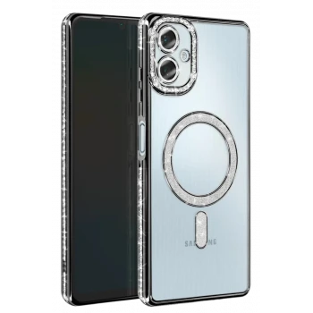 Newface Samsung Galaxy A06 Joke Simli Magneticsafe Kılıf - Siyah