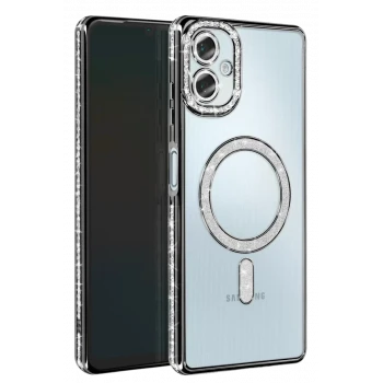 Newface Samsung Galaxy A06 Joke Simli Magneticsafe Kılıf - Siyah