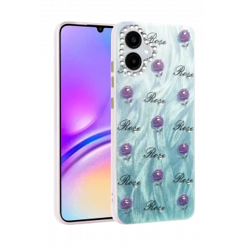 Newface Samsung Galaxy A06 Kılıf Blade Aynalı Desenli Kapak - Desen 9