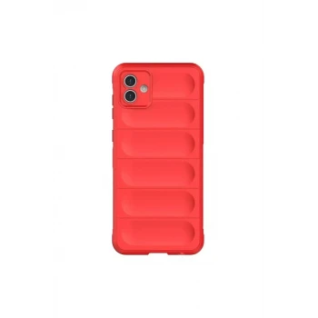 Newface Samsung Galaxy A06 Kılıf Optimum Silikon - Kırmızı