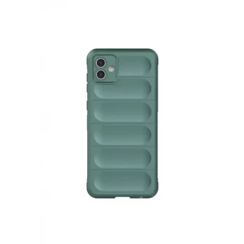 Newface Samsung Galaxy A06 Kılıf Optimum Silikon - Koyu Yeşil