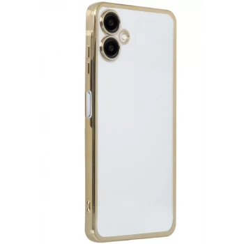 Newface Samsung Galaxy A06 Kılıf Razer Lensli Silikon - Gold