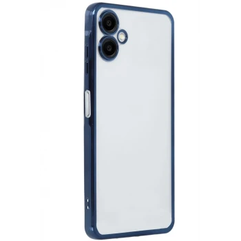 Newface Samsung Galaxy A06 Kılıf Razer Lensli Silikon - Lacivert