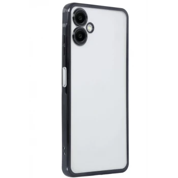 Newface Samsung Galaxy A06 Kılıf Razer Lensli Silikon - Siyah