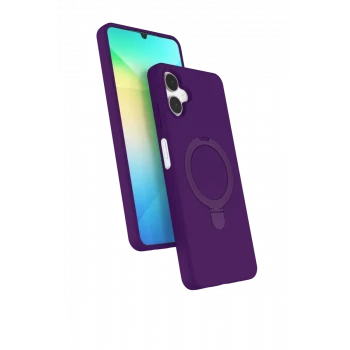 Newface Samsung Galaxy A06 Regal Magsafe Standlı Kapak - Derin Mor