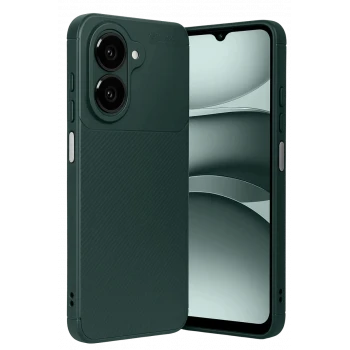 Newface Samsung Galaxy A07 4G Auto Focus Karbon Kapak - Koyu Yeşil