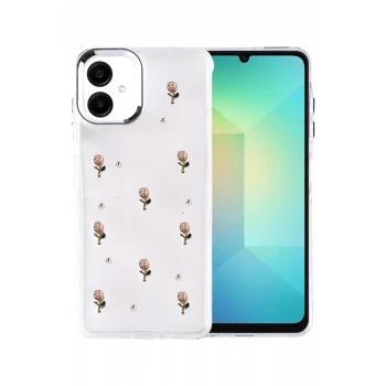 Newface Samsung Galaxy A07 4G Fiyonk Desenli Kapak - Desen 6