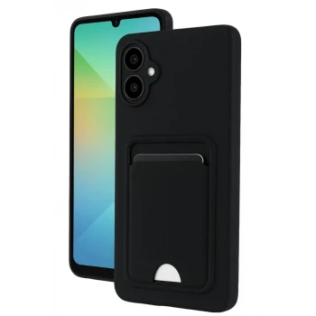 Newface Samsung Galaxy A07 4G Kelvin Kartvizitli Silikon - Siyah