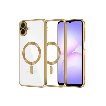Newface Samsung Galaxy A07 4G Kross Magneticsafe Kapak - Gold