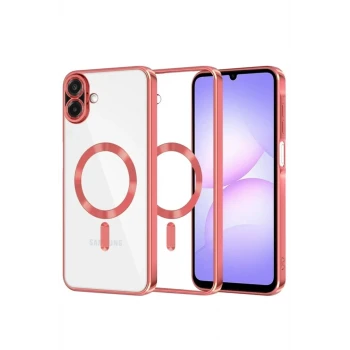 Newface Samsung Galaxy A07 4G Kross Magneticsafe Kapak - Kırmızı