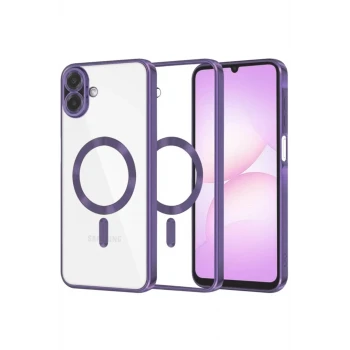 Newface Samsung Galaxy A07 4G Kross Magneticsafe Kapak - Mor