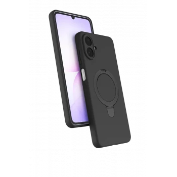Newface Samsung Galaxy A07 4G Regal Magsafe Standlı Kapak - Siyah