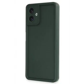 Newface Samsung Galaxy A07 4G Viera Silikon - Koyu Yeşil