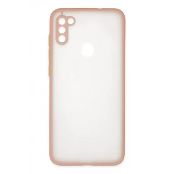 Newface Samsung Galaxy A11 Kılıf Montreal Silikon Kapak - Pembe