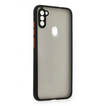 Newface Samsung Galaxy A11 Kılıf Montreal Silikon Kapak - Siyah