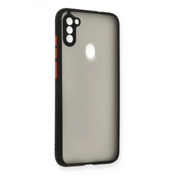 Newface Samsung Galaxy A11 Kılıf Montreal Silikon Kapak - Siyah