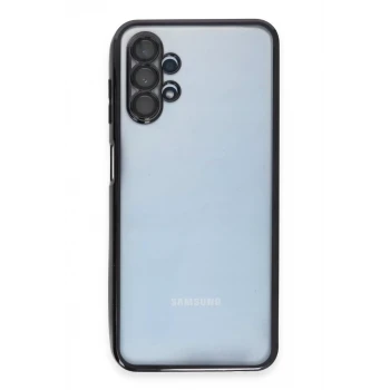 Newface Samsung Galaxy A13 4G Kılıf Razer Lensli Silikon - Siyah