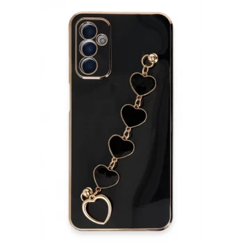 Newface Samsung Galaxy A14 4G Kılıf Esila Silikon - Siyah