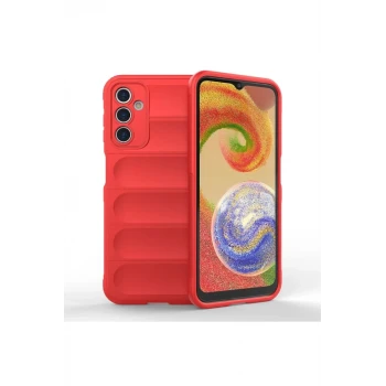 Newface Samsung Galaxy A14 4G Kılıf Optimum Silikon - Kırmızı