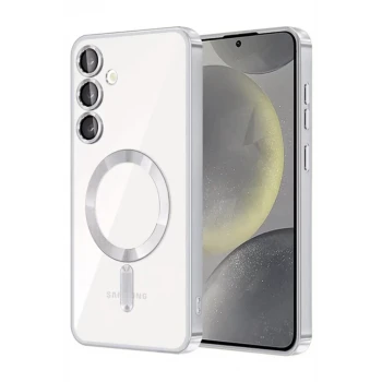 Newface Samsung Galaxy A15 4G Kross Magneticsafe Kapak - Gümüş