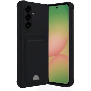 Newface Samsung Galaxy A17 5G Kelvin Kartvizitli Silikon - Siyah