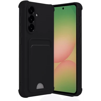 Newface Samsung Galaxy A17 5G Kelvin Kartvizitli Silikon - Siyah