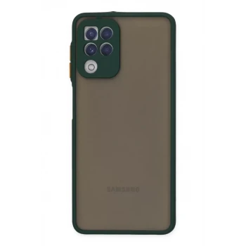 Newface Samsung Galaxy A22 Kılıf Montreal Silikon Kapak - Yeşil