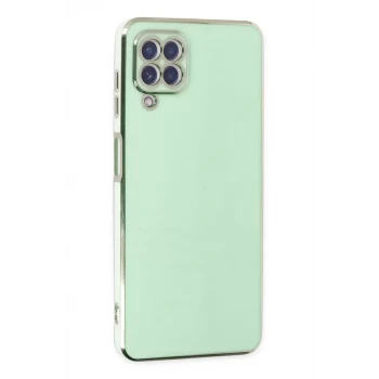 Newface Samsung Galaxy A22 Kılıf Volet Silikon - Açık Yeşil