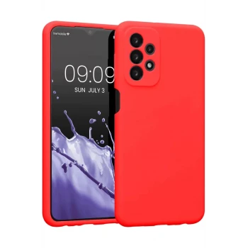Newface Samsung Galaxy A23 4G Kılıf First Silikon - Kırmızı