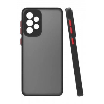 Newface Samsung Galaxy A23 4G Kılıf Montreal Silikon Kapak - Siyah