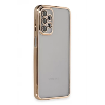 Newface Samsung Galaxy A23 4G Kılıf Razer Lensli Silikon - Gold