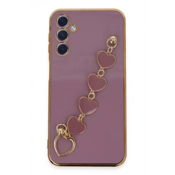 Newface Samsung Galaxy A24 4G Kılıf Esila Silikon - Mor