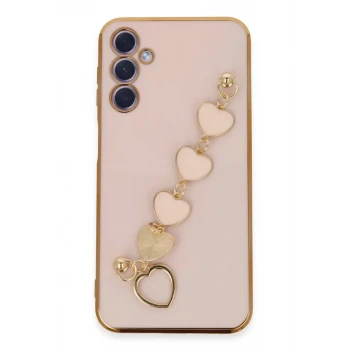 Newface Samsung Galaxy A24 4G Kılıf Esila Silikon - Pudra