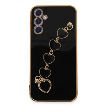 Newface Samsung Galaxy A24 4G Kılıf Esila Silikon - Siyah